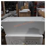 Lot of 2 27in deck rail planter