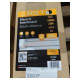 Cadet 48" Electric Baseboard Heater, White