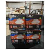 Halo 4" LED Recessed Trim Lights (Set of 4)