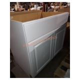 26"W×25"D×34.5"H White Cabinet