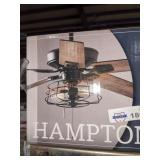 Hampton Bay 2-light LED Caged Ceiling Fan Light