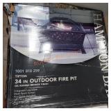 Hampton bay 34in outdoor firepit