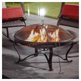 Hampton bay Sadler 30in outdoor firepit