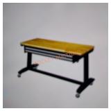 Husky 52in work table adj height 2 drawers