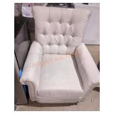 Light Grey Tufted Accents Chair