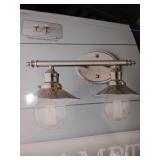 Hampton Bay 2 Light Vanity Fixture Nickel