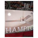 Hampton Bay 52" Nickel Ceiling Fan