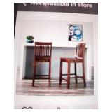 StyleWell Chocolate Brown 2-Pc Counter Stools
