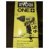 Ryobi One+ 18V 1/4" Impact Driver Kit