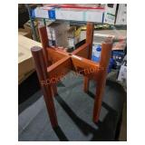 Wood Planter Display Stand