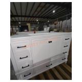 48" W x 21.5" D x 34.5" H White Vanity Without Top