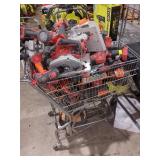 Cart full of power tools, CART NOT INCLUDED