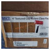 Amaco 4in textured clay rollers