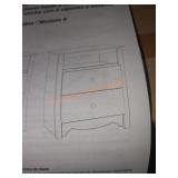 Prepac Monterey 2-Drawer White Nightstand