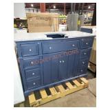 49"Wï¿½22"Dï¿½34.5"H Bathroom Vanity, Blue