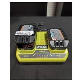 Ryobi 18V 1.5/4ah Battery and Charger Combo