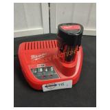 Milwaukee M12 2.0 AH Battery & M12 Charger