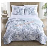 Tommy Bahama 3pc Floral Cotton Quilt Set