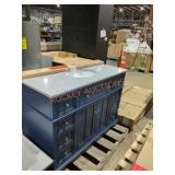 49"L Navy Blue Vanity Sink Combo