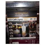 Enbrighten Cafe LED Cafe Lights 24ft. 12 Bulbs