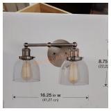 Home Decorators 2 light vanity fixture