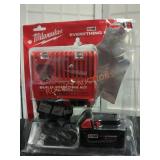 Milwaukee M18 5.0 AH Battery & M12/M18 Charger