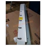 White Wall Shelf with 5 Coat Hooks