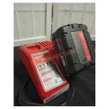 Milwaukee M18 5.0 AH Battery & M12/M18 Charger