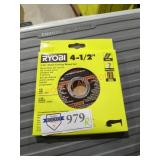 Ryobi 4-1/2" 3pc Metal Cutting Wheel Set