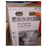 Glacier Bay Dual Flush Complete Elongated Toilet