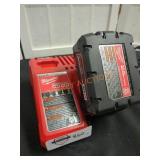 Milwaukee M18 5.0 AH Battery & M12/M8 Charger
