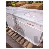 Home Decorators White Vanity w/ White Top