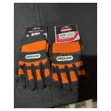 Oregon Large Chainsaw Gloves (2 Pairs Total)
