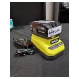 Ryobi 18V 4ah Battery and Charger Combo