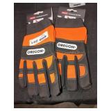 (2) Pairs Oregon Chainsaw Gloves