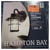 Hampton bay exterior wall lantern 2pk