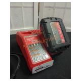 Milwaukee M18 2.0 AH Battery & M12/M18 Charger