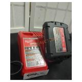 Milwaukee M18 2.0 AH Battery & M12/M18 Charger