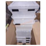 IRIS 32 Qt. WeatherPro Storage Box in Clear