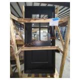 81.5" x 37.5" Black Fiberglass Door Skid