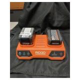 Ridgid Max Output 18V Batteries w/ Dual Charger