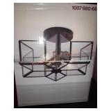 Home Decorators 14" 2-Light Swmi-Flush Mount