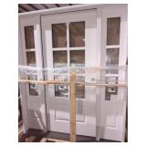 White Front Entry door w/ Frame & windows