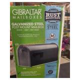 Gibraltar Galvanized Steel Post Mount Mailbox