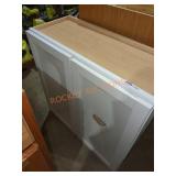 30" x 13" x 30" White Wall Cabinet