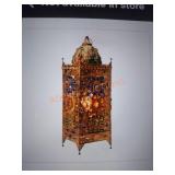 River of Goods Chennai 24" Gold Jeweled Lamp