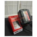 Milwaukee M18 5.0 AH Battery & M12/M18 Charger