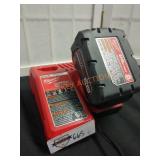 Milwaukee M18 5.0 AH Battery & M12/M18 Charger