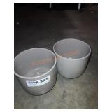 Ceramic Cups/Pots, Quantity: 2, Sold As Is, Where