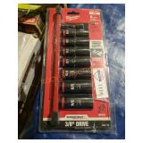 Milwaukee SAE 8piece 3/8" Drive Impact Socket Set